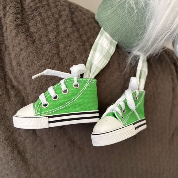 Green Bunny Fabric Table Top Gnome - Picture 5 of 8